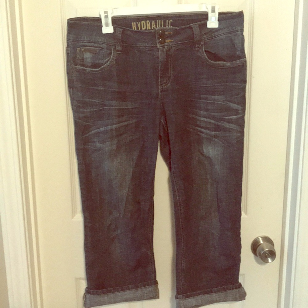 Hydraulic Blue Jean Capris